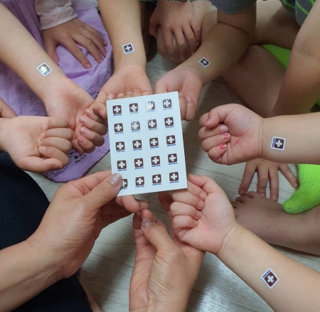 스티커 체온 발열 측정 밴드 pass band #3