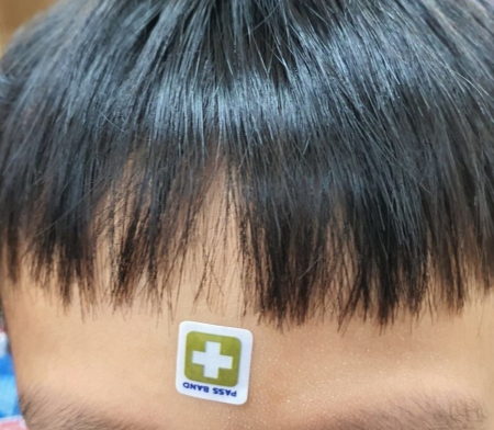 스티커 체온 발열 측정 밴드 pass band #4