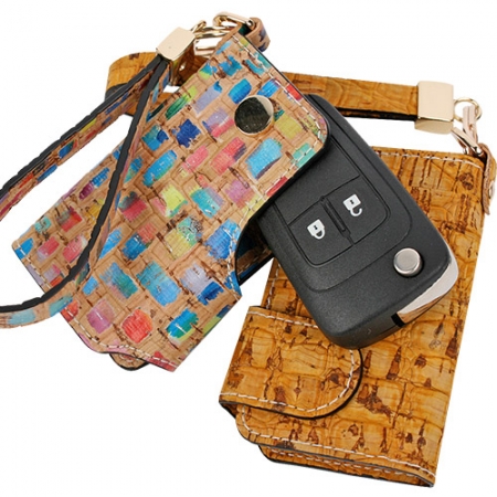 차량키 커버 케이스 키홀더_나무껍질 Italy cork 식물성 천연가죽 #2