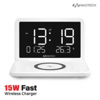 나오 NAO-L4700C 15W 무선충전 디지털 알람시계