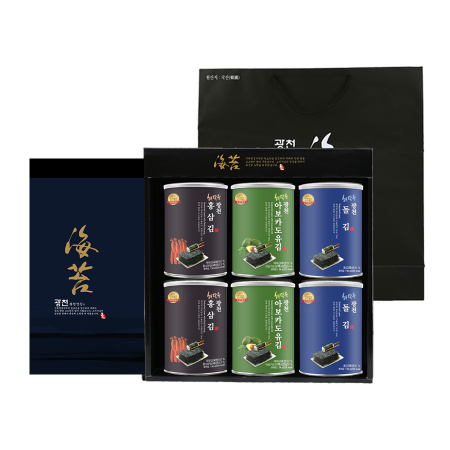 해달음 명품 광천김 6캔 김선물 세트 #2