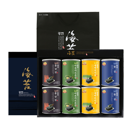 해달음 명품 광천김 8캔 김선물 세트 #2