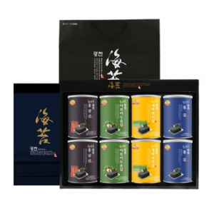 해달음 명품 광천김 8캔 김선물 세트