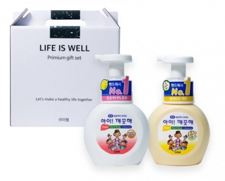 라이웰 아이깨끗해 핸드워시 250ml x 2P (레몬향 +파우더향) #2