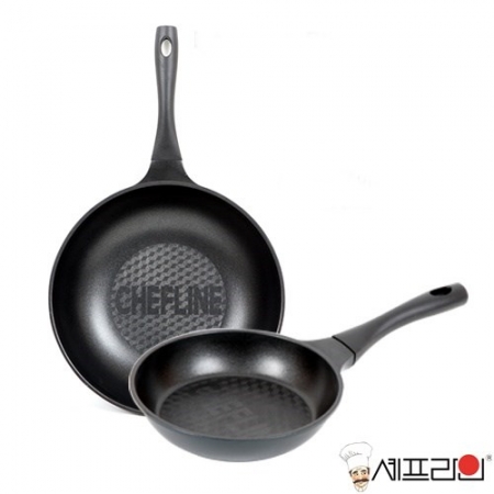 셰프라인 리빙앤쿡 다이아몬드 후라이팬 2종 (팬28cm , 궁중28cm) #2