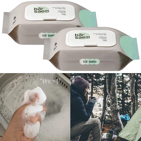 바셈 뽑아쓰는 일회용 한장수세미60매 #2