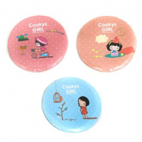 무지 미니 일러스트 손거울