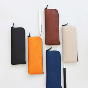 가죽 칼라 필통