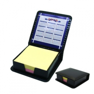 [가죽 케이스-정사각] 점착메모지 / 판촉물 / 인쇄가능