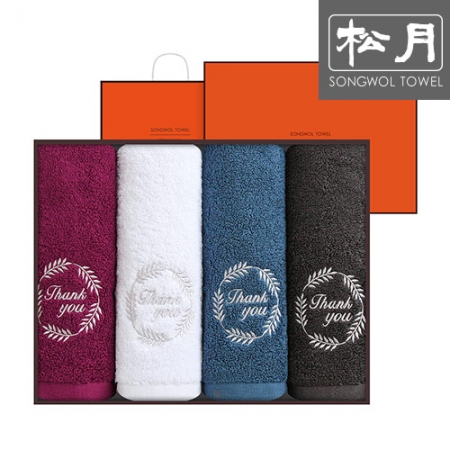 호텔 라운드 땡큐 타올 170g 4p #2