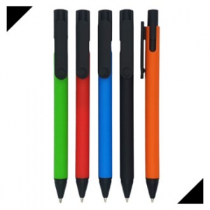 클립 블랙 노크 볼펜