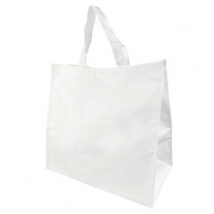 화이트 타포린 가방 대형 42x40x25cm 150g