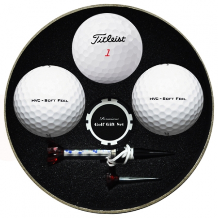 NEW 타이틀리스트 원형 HVC 3구 볼마커 칩 자석티 세트 #2
