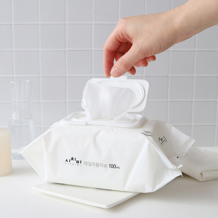 시치미 순한 캡형 물티슈 100매X1팩 #4