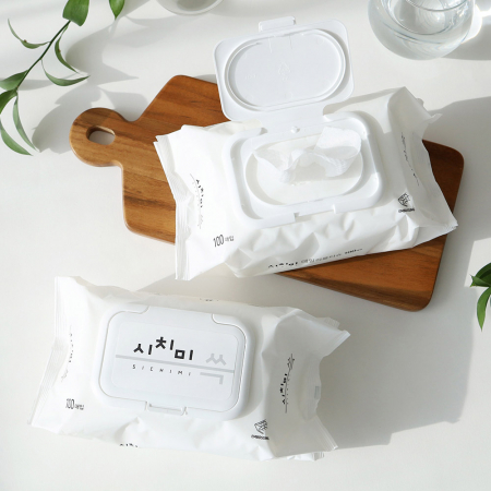 시치미 순한 캡형 물티슈 100매X1팩 #5