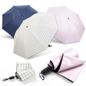 3단 암막 양우산 - 모던체크