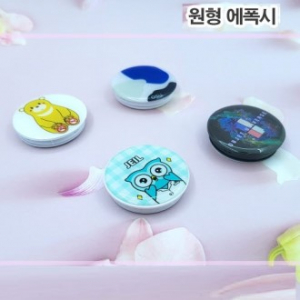 원형 에폭시 캐릭터 스티커 스마트톡 // 주문제작