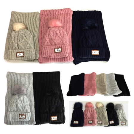 [GEO니트 비니 목도리 세트] 털목도리 / 털모자 #3