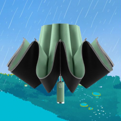 벨솔라 클린드롭  UV차단 거꾸로완전자동우산