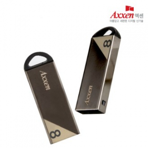 액센 U37 스톤 흑진주 도금 메탈 USB 메모리 8GB