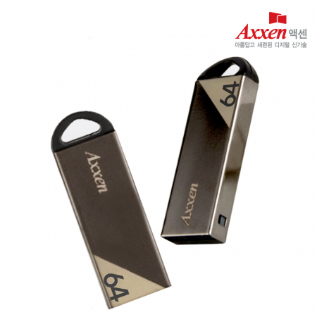 액센 U37 스톤 흑진주 도금 메탈 USB 메모리 64GB #2