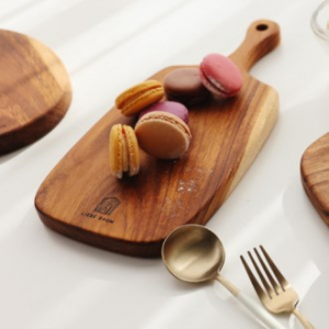 [리베바움] 티크 원목 플레이팅 도마 패들 1 - 각인