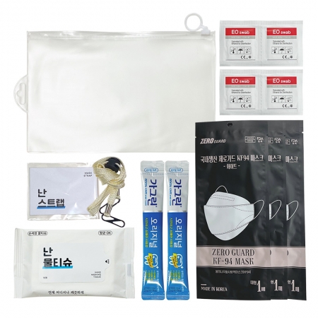 단순 방역 위생키트(KF94 마스크,가그린,알콜스왑,마스크스트랩,손세정물티슈) G타입 #2