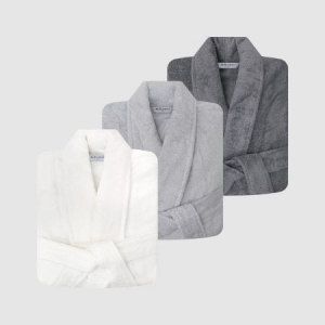 송월 가운 고급 격자 디자인 가운