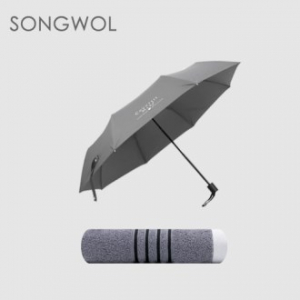송월 2매입 세트 CM 매직 3단 폰지 우산 + CM포라인 타올 MJ