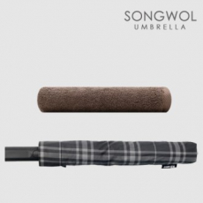 송월 2매입 세트) SWU 2단 모던체크 우산+ 뉴 컬러 무지타올 MJ