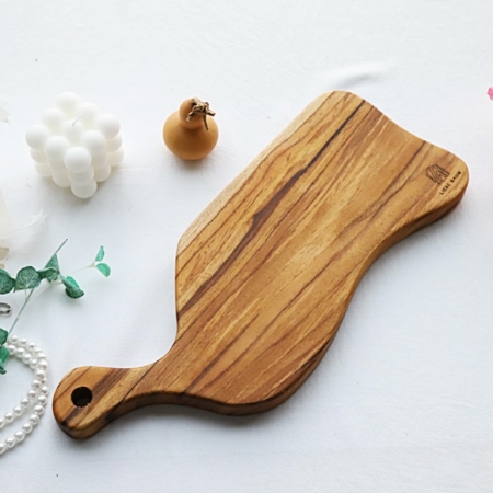 [리베바움] 티크목 플레이팅 도마 피크닉 4 - 각인 #4