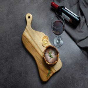 [리베바움] 티크목 플레이팅 도마 피크닉 4 - 각인