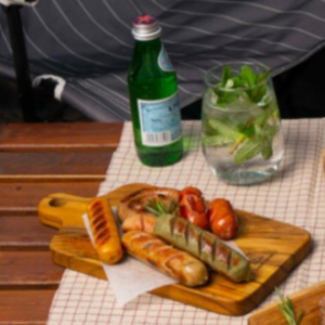 [리베바움] 티크목 플레이팅도마 피크닉1 - 각인