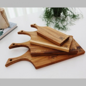 [리베바움] 티크원목 플레이팅 도마 엣지2 - 각인