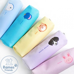 라메스 프렌즈 사각지퍼 필통