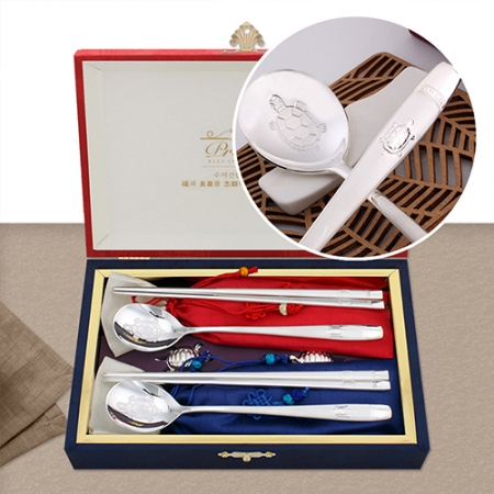 1046 B. 특 프리미엄 거북 은수저 2벌 #2