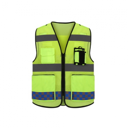 에코라이프 다기능 반사띠 안전통제 메쉬 망사 조끼 CBH391 #2