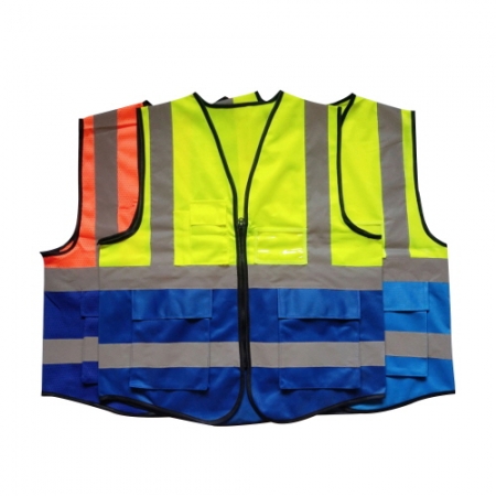 에코라이프 투톤 반사띠 메쉬 망사조끼 CBH392 #2