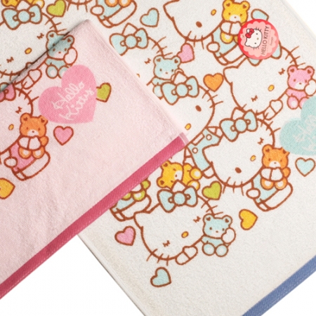 헬로키티 하트 매직 나염 타올 MJ #4