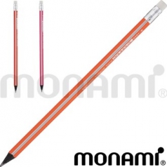 모나미 바우하우스 삼각 지우개 연필 B, HB, 2B