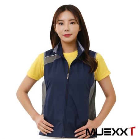 MUL370 카라 망사 조끼 #3