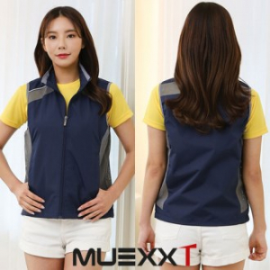 카라 망사 조끼 MUL370