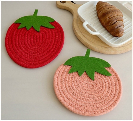 딸기냄비받침 패브릭냄비받침 #3