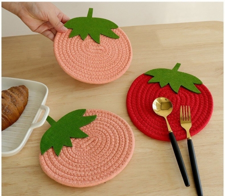 딸기냄비받침 패브릭냄비받침 #2