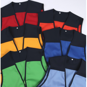 TC 배색 마트 조끼 B