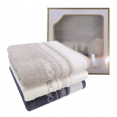 [송월타올]샤보렌 럭스 전사 세면타올 3매입세트 - 베이직