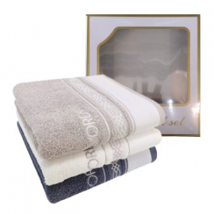 [송월타올]샤보렌 럭스 전사 세면타올 3매입세트 - 베이직