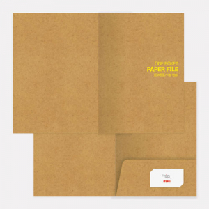 원포켓 종이화일 (크라프트/100mm/기성)