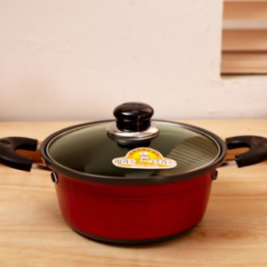 에코키친 컬러풀 냄비 레드 20cm 양수 KB395