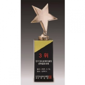 금속크리스탈 별 트로피 136